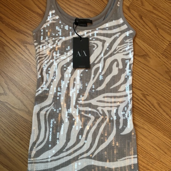 NWT Armani Exchange sequin tank - XS - Picture 7 of 7